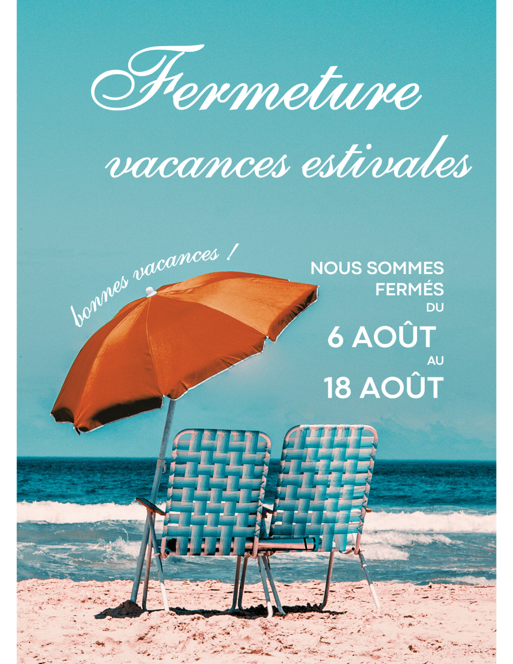Bureau fermé